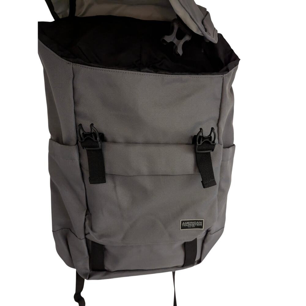 Ebay American Tourister Gray Backpack Padded for Laptops - Picture 5 of 11